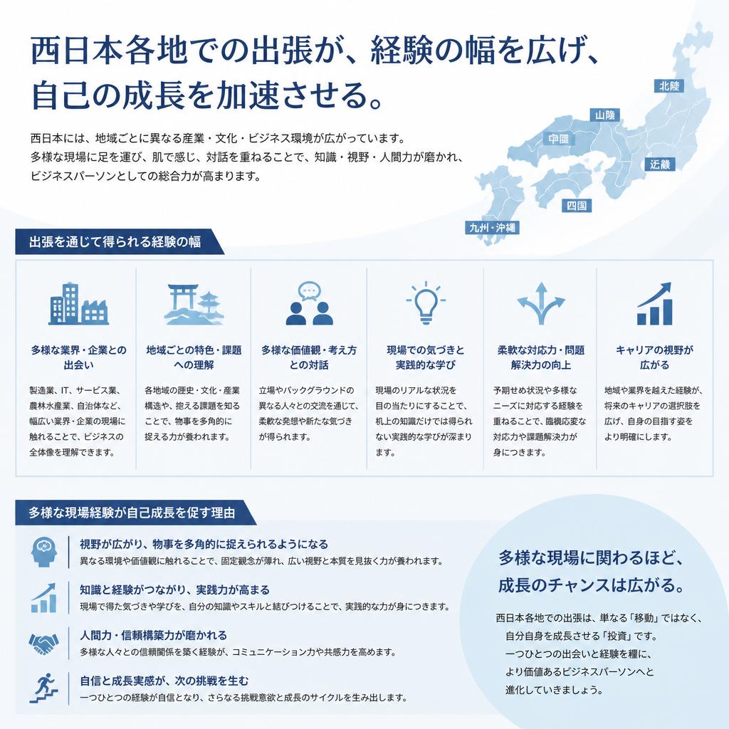出張での経験を積む